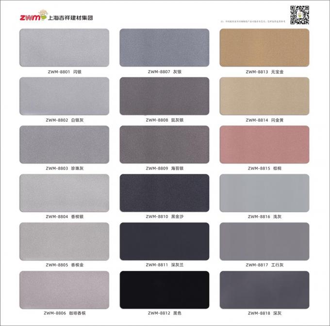 가벼운 무게 ACP 및 다양한 색상 B1 FR PVDF 코팅 건물 및 클래싱을위한 알루미늄 복합판 호텔 하우스 6