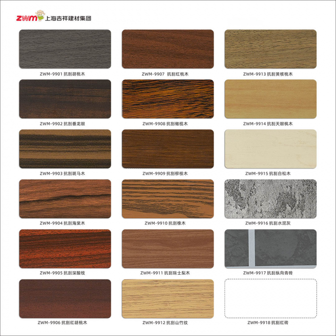 가벼운 무게 ACP 및 다양한 색상 B1 FR PVDF 코팅 건물 및 클래싱을위한 알루미늄 복합판 호텔 하우스 9