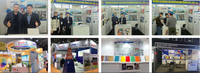 가벼운 무게 ACP 및 다양한 색상 B1 FR PVDF 코팅 건물 및 클래싱을위한 알루미늄 복합판 호텔 하우스 17