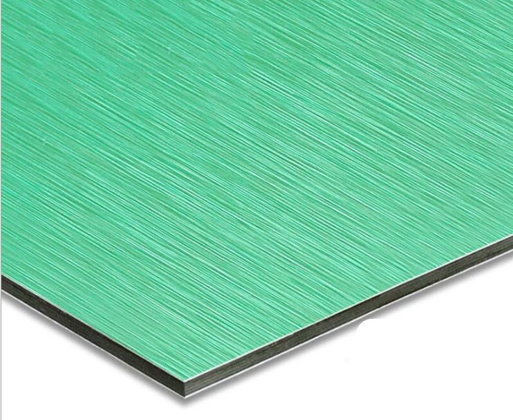 0.03-0.5mm Brushed Finish PVDF 외벽용 알루미늄 패널