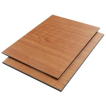 Secure Packaging Wood Aluminium Composite Panel 4mm, PVDF Coating, Sound Insulation for Airport Wall Panel Alucobond Grade
