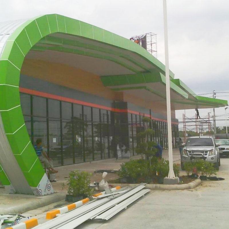 1500*5000*4mm PVDF 알루미늄 복합판 Acm 커튼 벽 및 외관 클레이딩