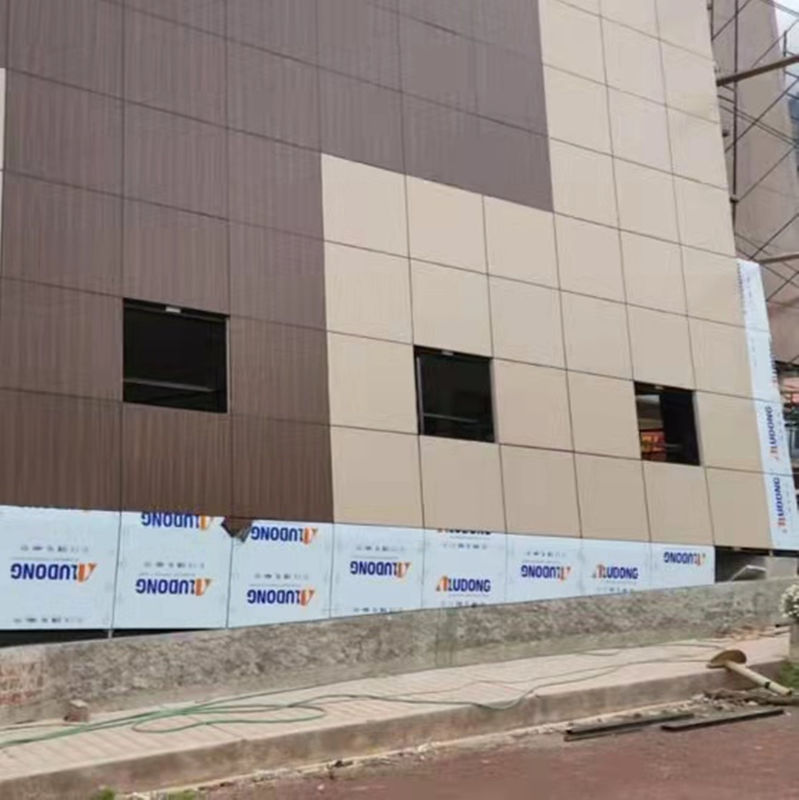 외벽 장식용 방화 B1 등급 PVDF 알루미늄 복합 패널