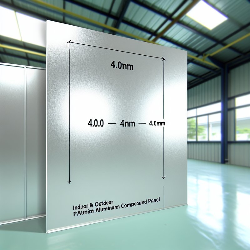 PE Aluminum Composite Panel 4.0mm Hole Size for Indoor Outdoor Use