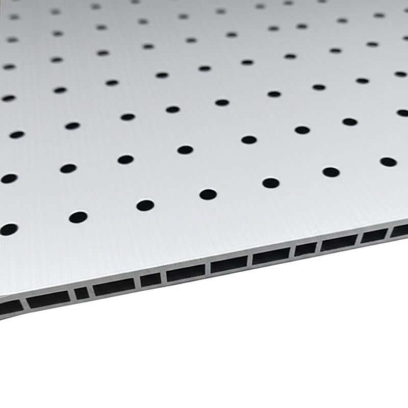 1240mm 패널 폭 PE 알루미늄 복합 패널, 4.0mm 구멍 크기 및 끊어지지 않은 코어