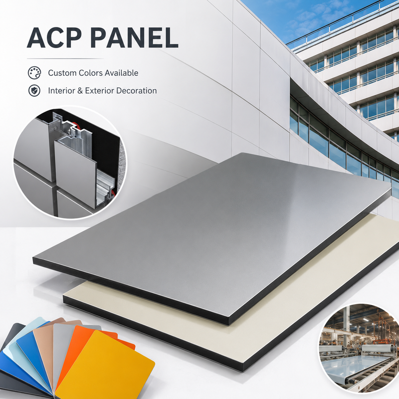 Alucobond 표준 A2 내화성 알루미늄 복합 패널 ACM 4mm, 커튼 월용 경량