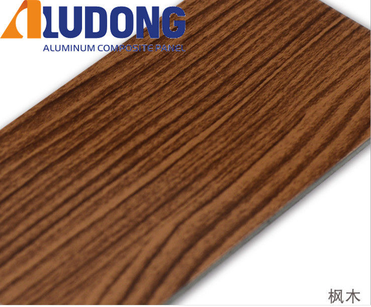 OEM 커스텀 1220*2440mm ACM 패널 PE PVDF 코팅, 나무 곡물 옵션, 천장 및 인테리어 장식 공장 가격