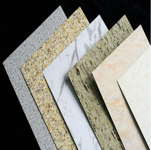 핫 판매 4x8 피트 대리석 패턴 ACM PE 코팅, 매트 마무리, 쇼핑몰 내부 벽에 대한 쉬운 설치 ISO 9001 공장
