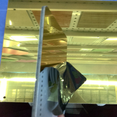 알루미늄 복합 패널 거울 고 광택 6000mm 길이 폴리에틸렌 코어 3-6mm