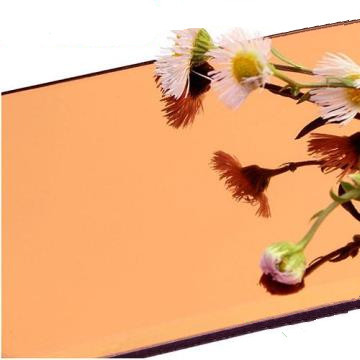 거울 알루미늄 복합판 PE PVDF 코팅 0.3mm 알루미늄 은 구리 금